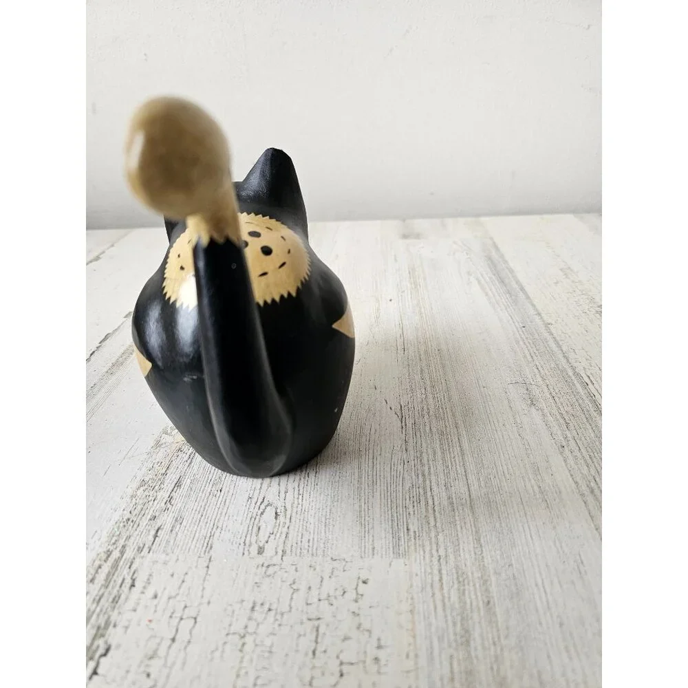 Pier 1 cat Indonesia statue figurine‎ decor unique